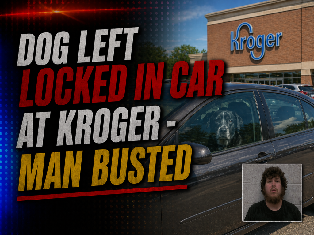 Dog left locked in car at Kroger