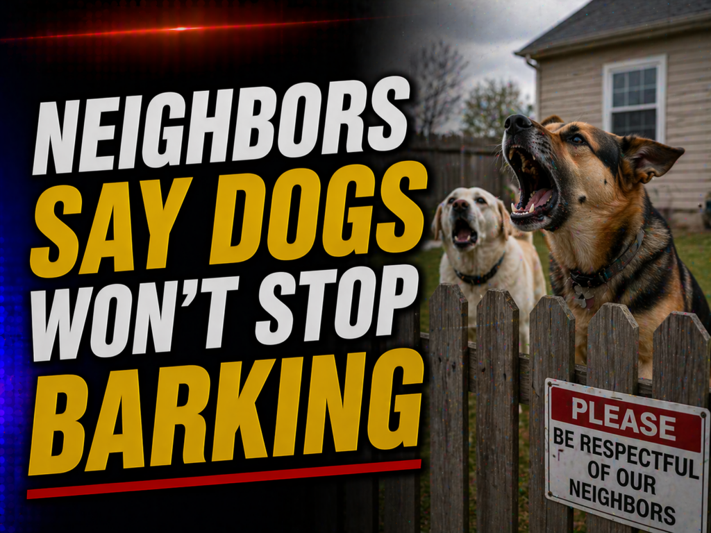 Dogs wont stop barking