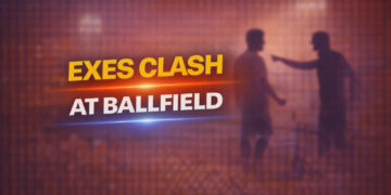 exes clash at ballfield