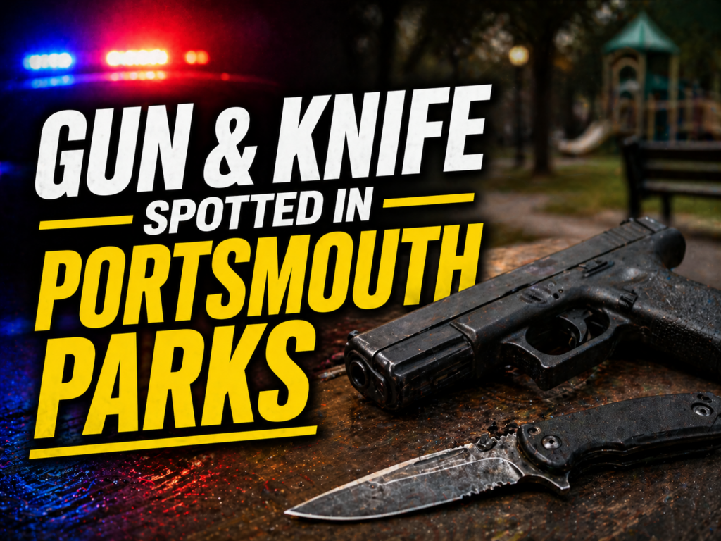 Gun and Knife at Portsmouth Parks