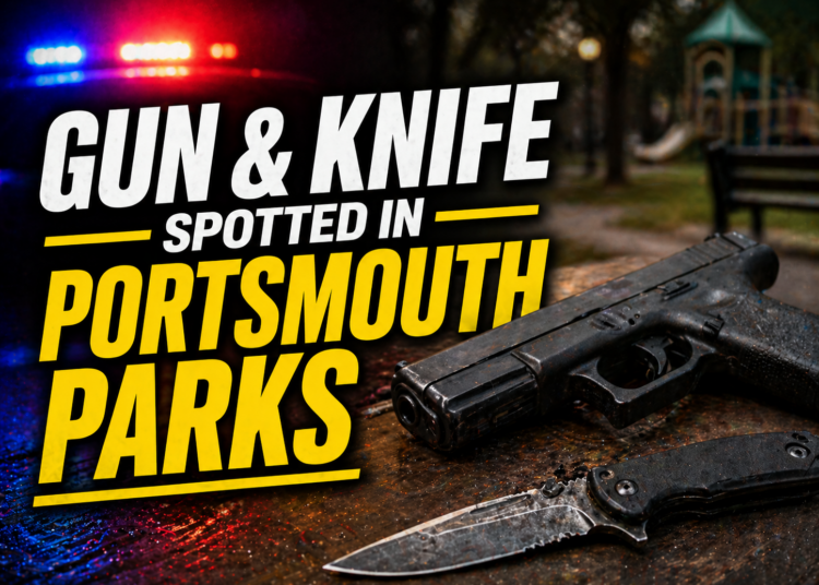 Gun and Knife at Portsmouth Parks