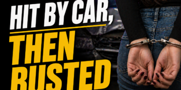HIt by a car then busted