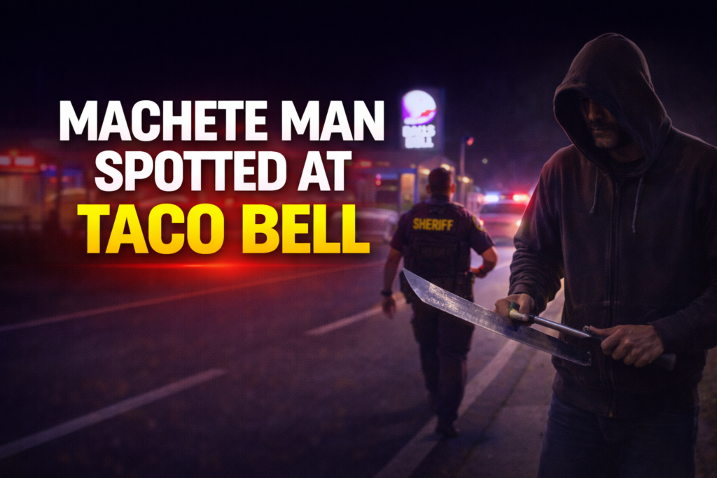 Machete Man at TAco Bell