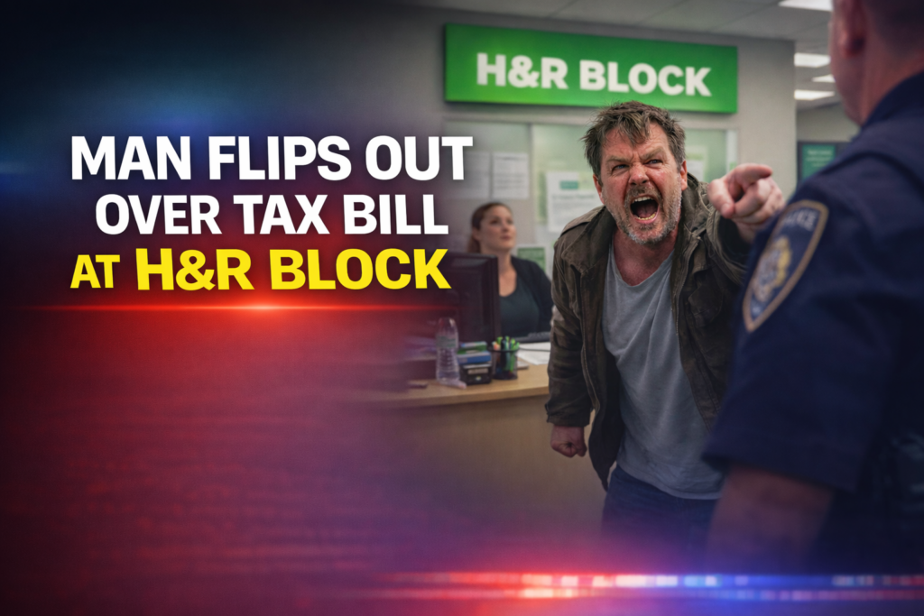man flips out over tax bill