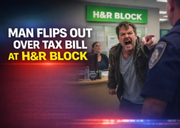 man flips out over tax bill