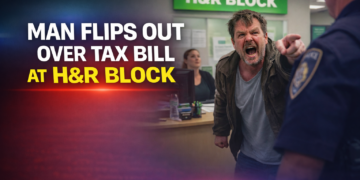 man flips out over tax bill