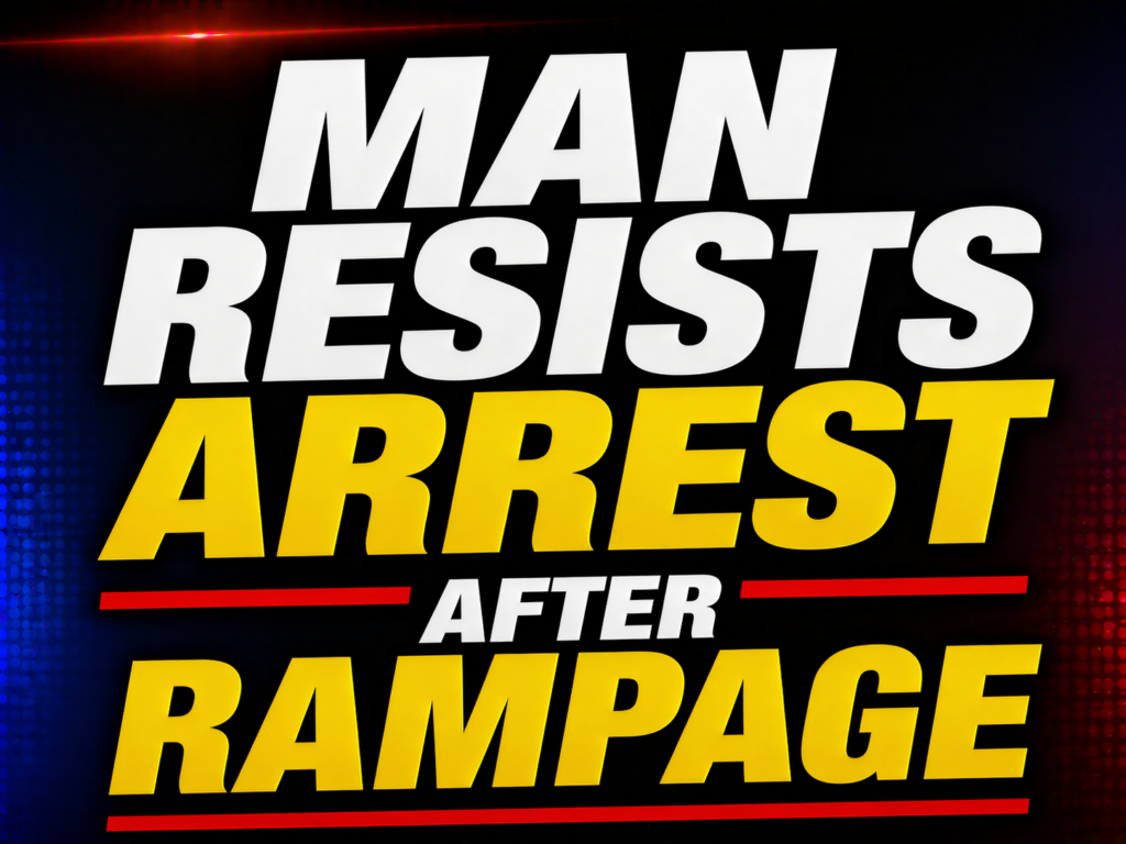 man resists arrest