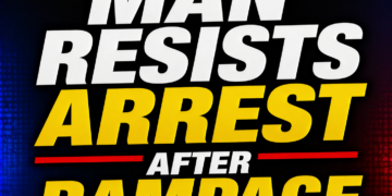 man resists arrest