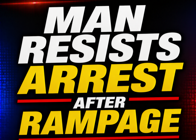 man resists arrest