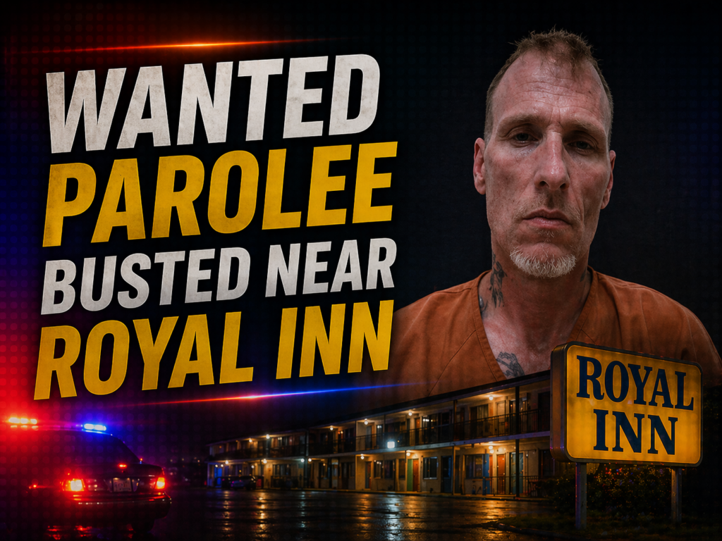 parolee busted at royal inn