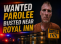 parolee busted at royal inn