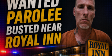 parolee busted at royal inn