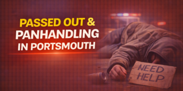 Passed out and panhandling