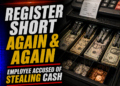 register short. employee busted