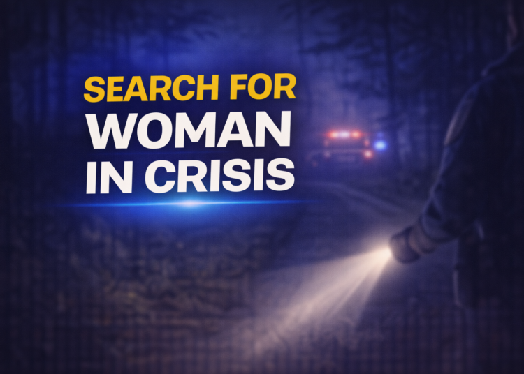 search for woman in crisis
