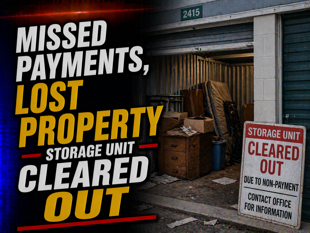 Storage unit cleaned out