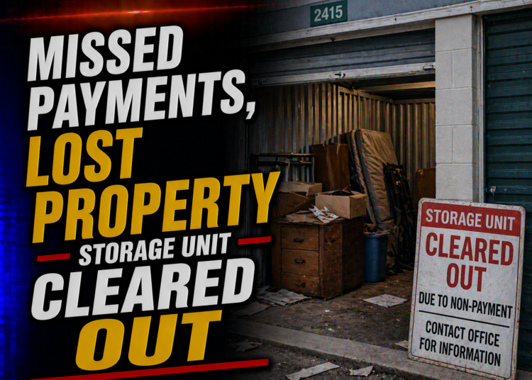 Storage unit cleaned out