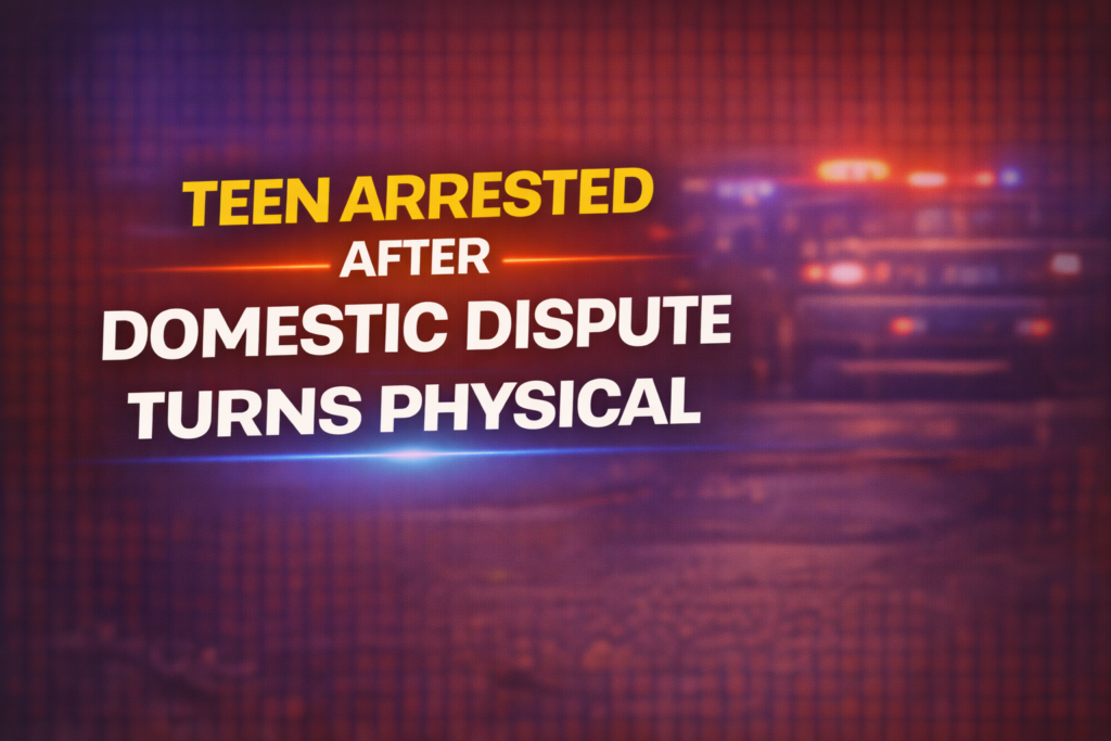 teen arrested after domestic dispute