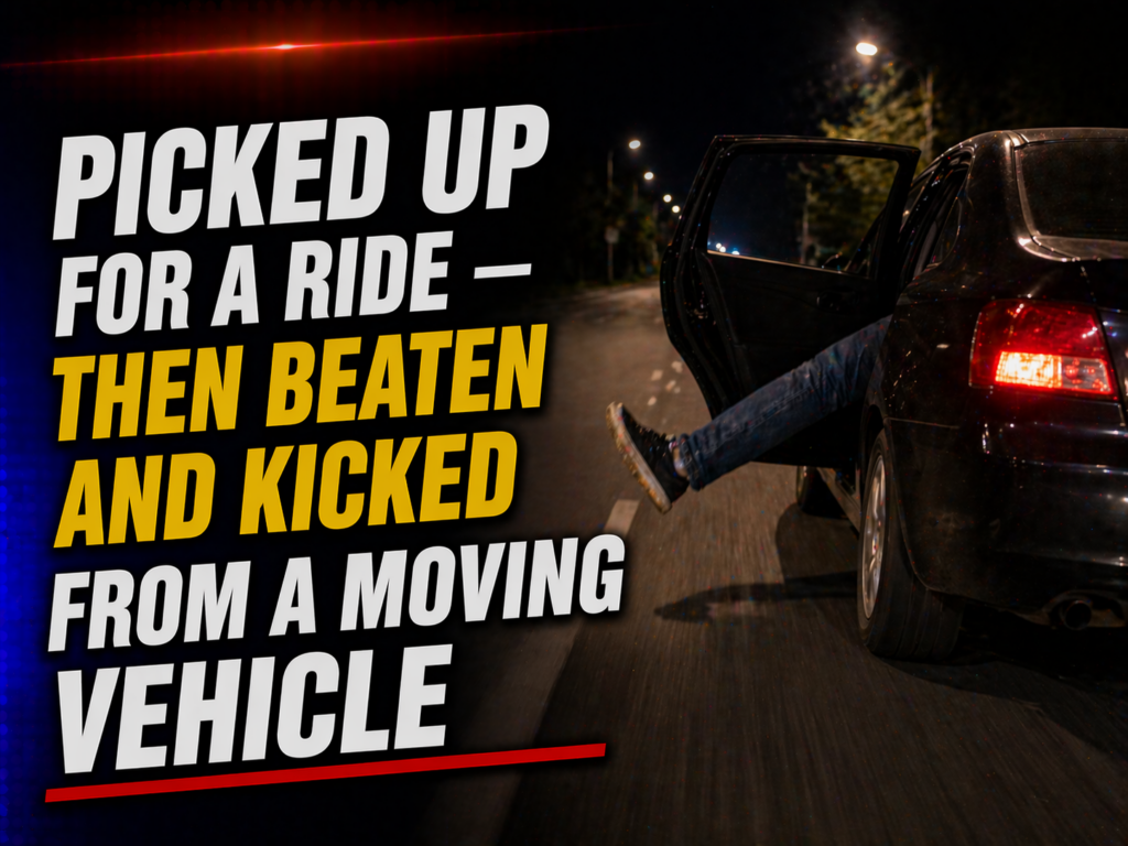 Woman thrown from moving car