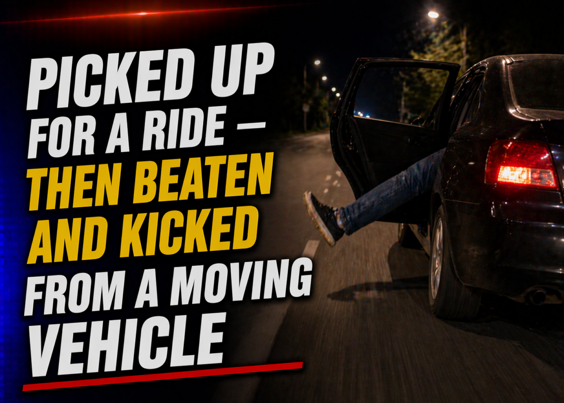 Woman thrown from moving car