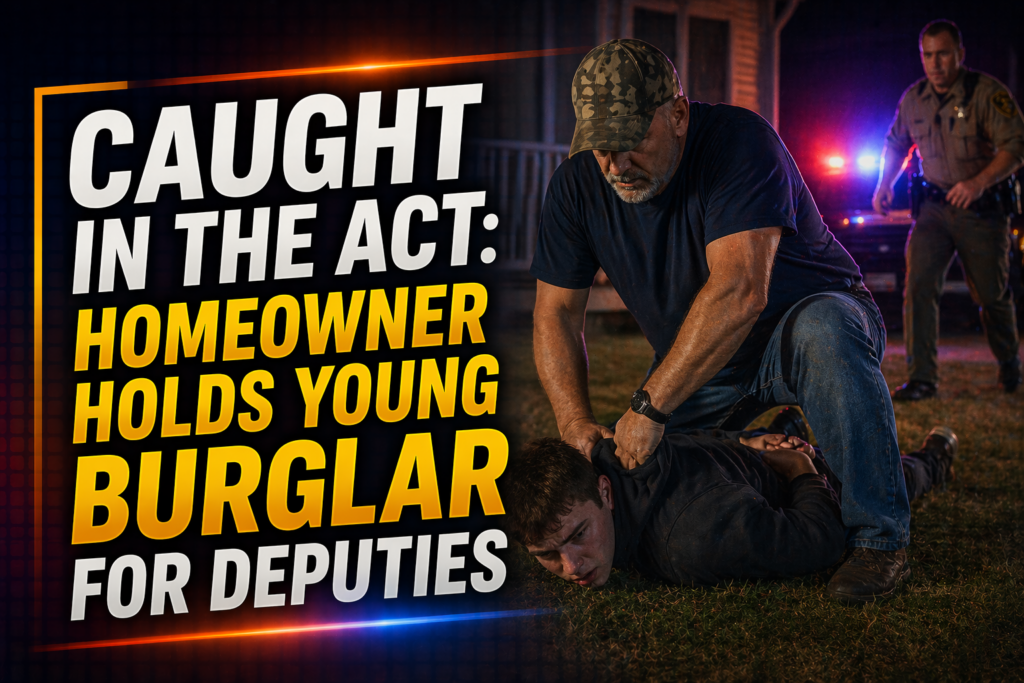 Homeowner catches young burglar