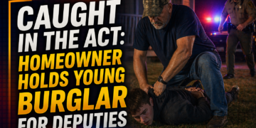 Homeowner catches young burglar