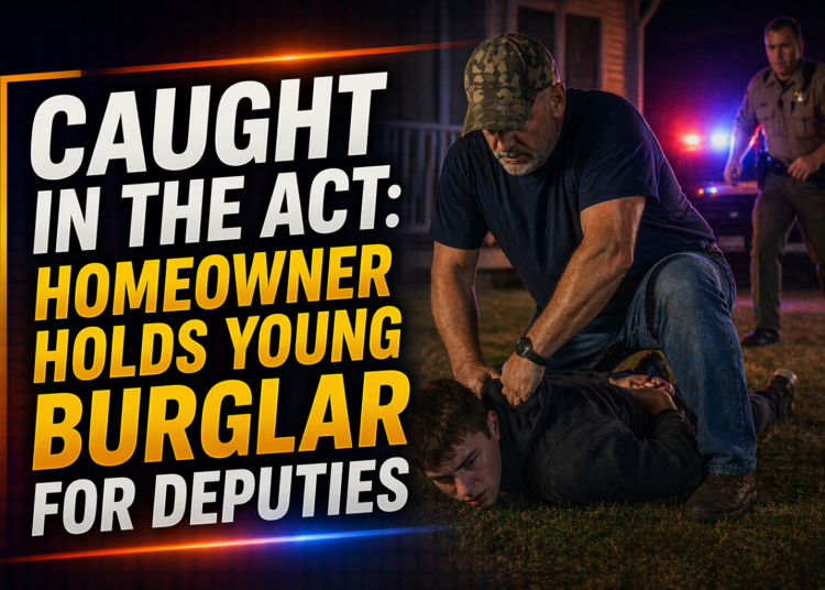 Homeowner catches young burglar