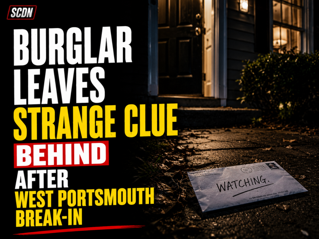 Burglar leave strange clue