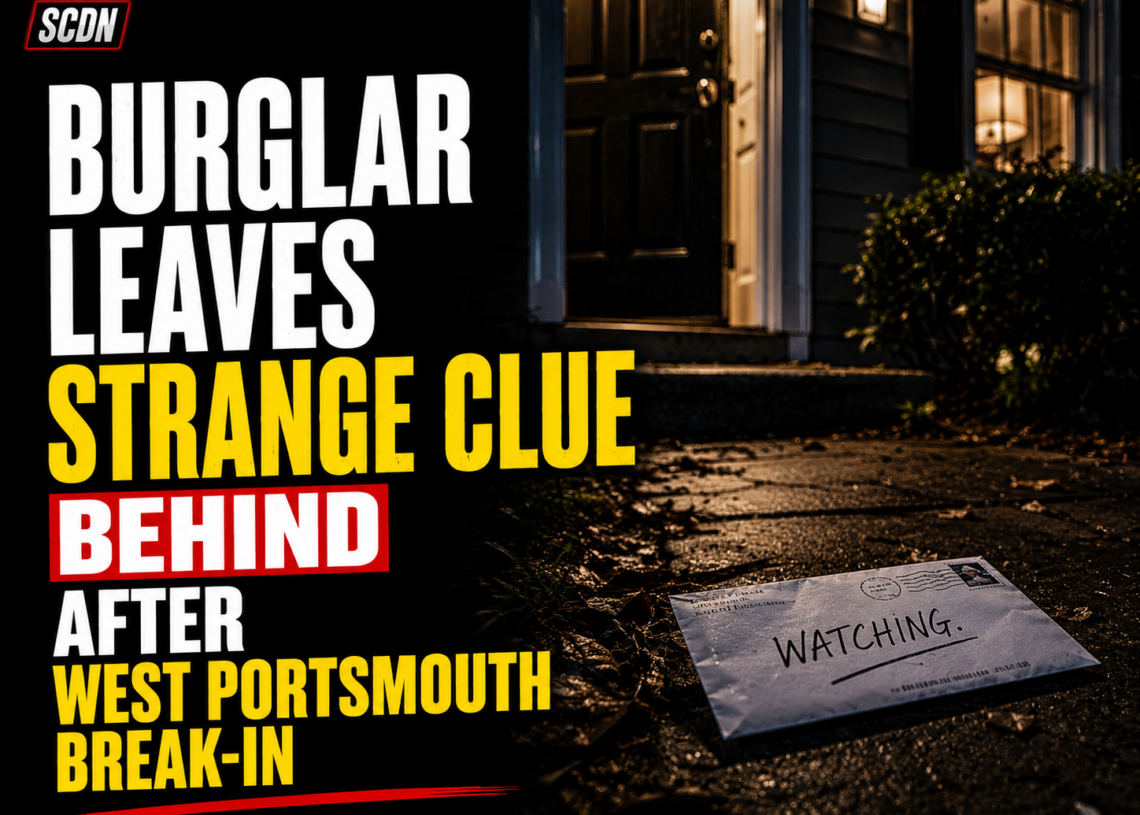 Burglar leave strange clue