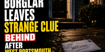 Burglar leave strange clue