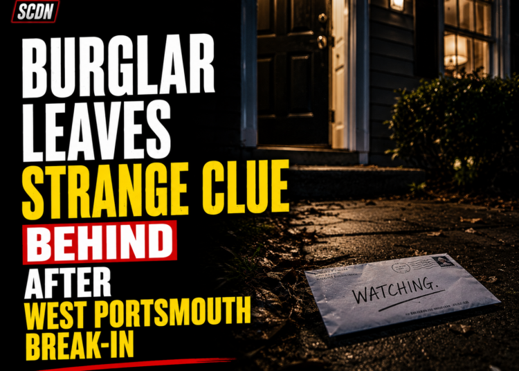 Burglar leave strange clue