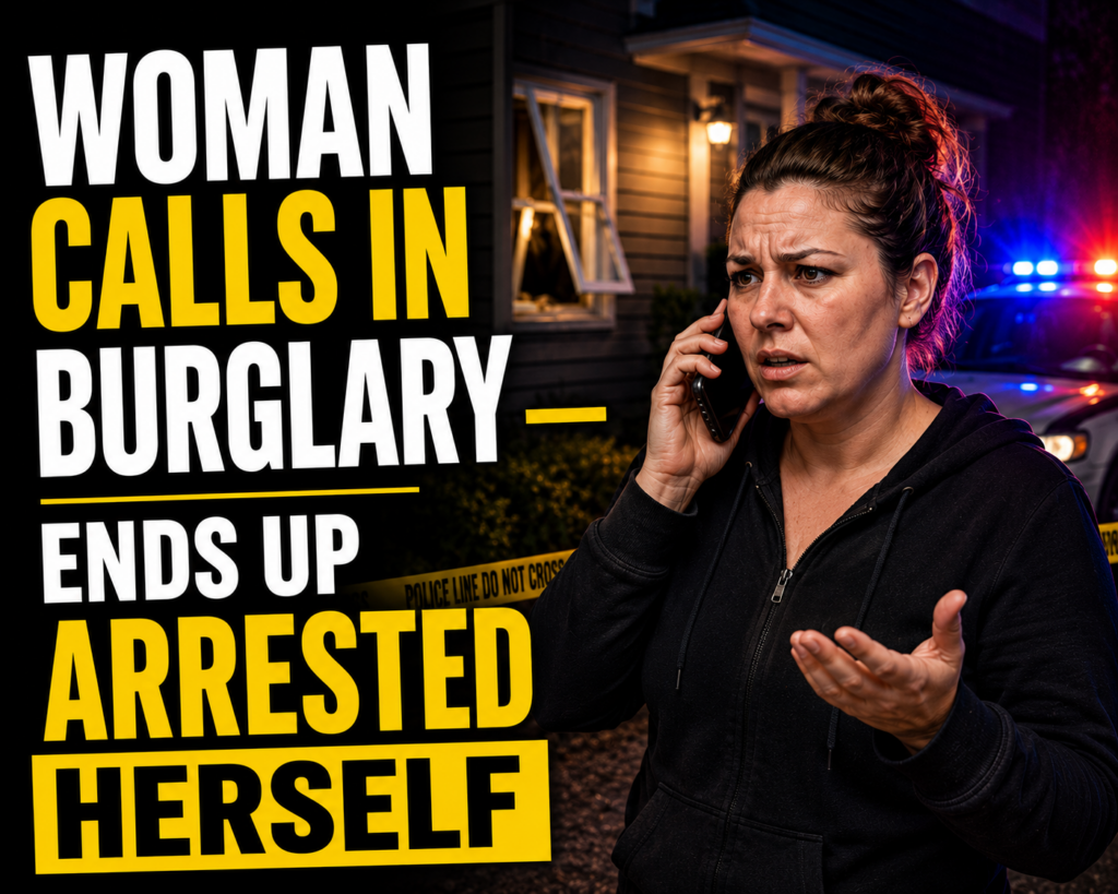 Woman calls in Burglary then gets arrested