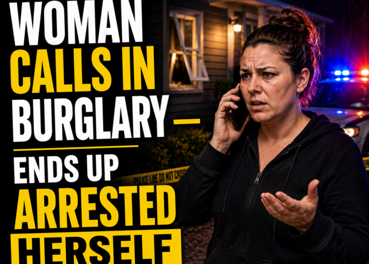 Woman calls in Burglary then gets arrested