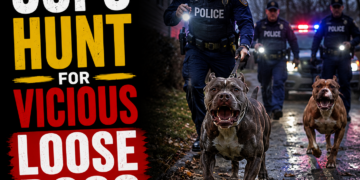 Cops hunt loose dogs