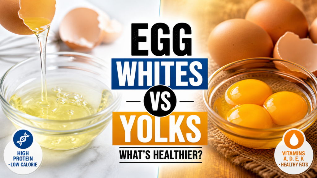 Egg whites yolks
