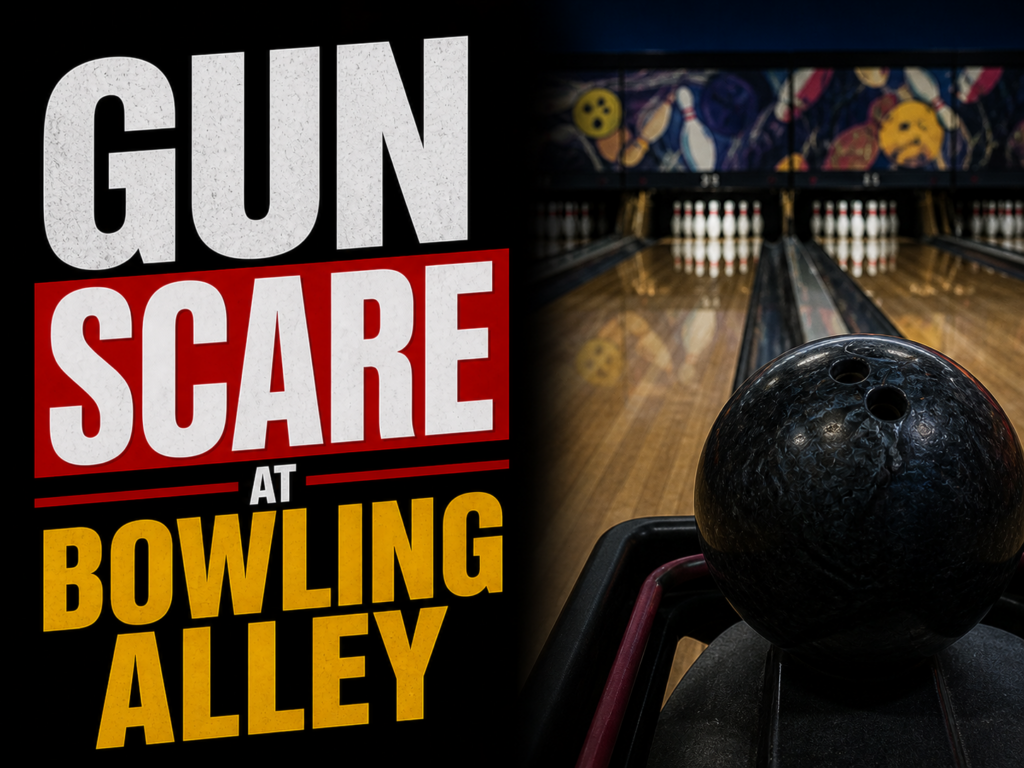 gun threat at bowling alley