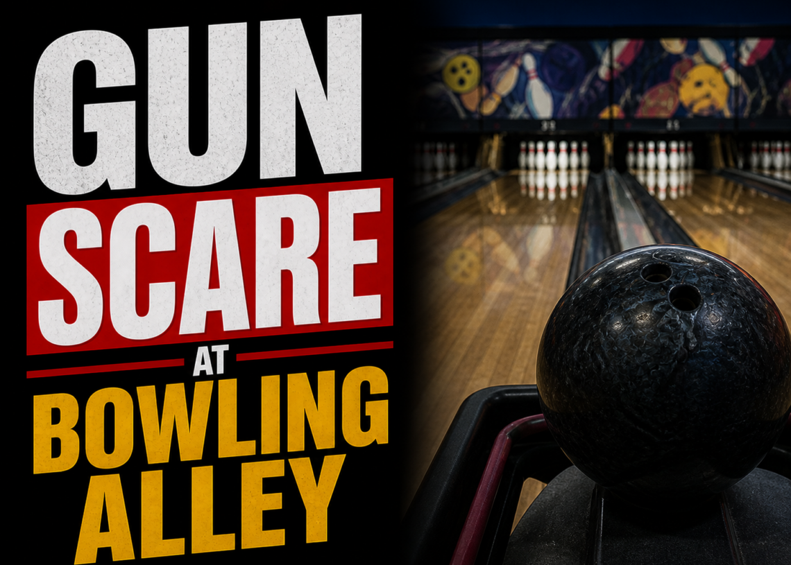 gun threat at bowling alley