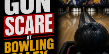 gun threat at bowling alley