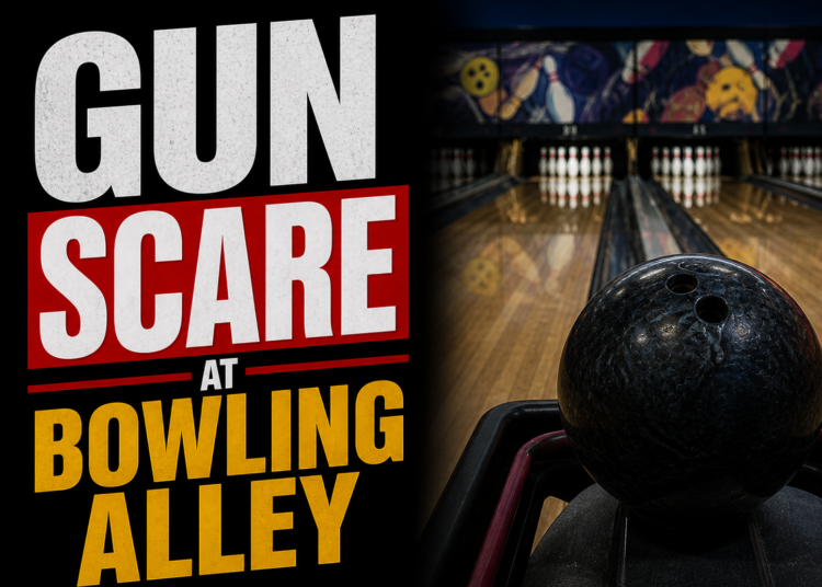 gun threat at bowling alley