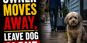Dog left behind after owner moved