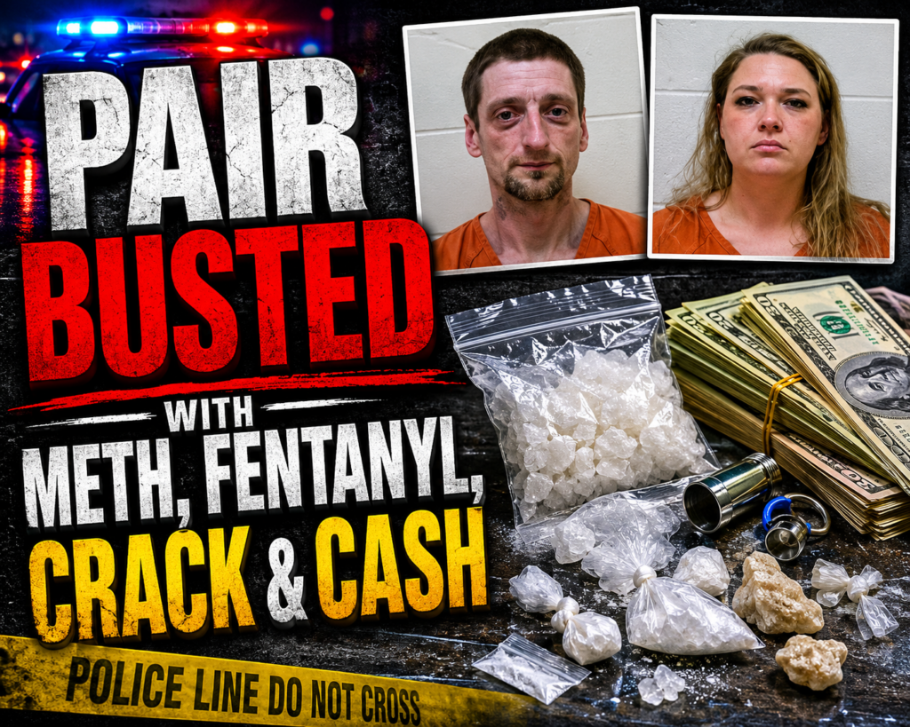 Pair busted with meth & crack