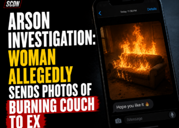 arson investigation - woman sent pictures of burning couch