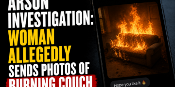 arson investigation - woman sent pictures of burning couch