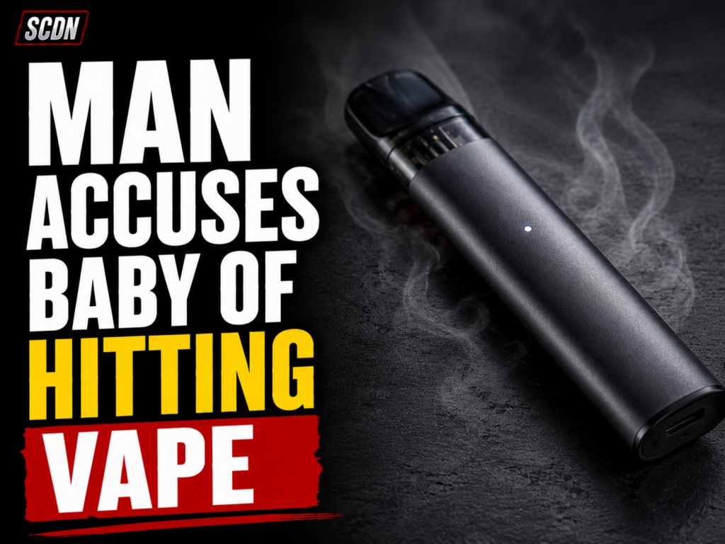 baby accused of hitting vape
