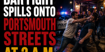 bar fight spills onto Portsmouth Streets
