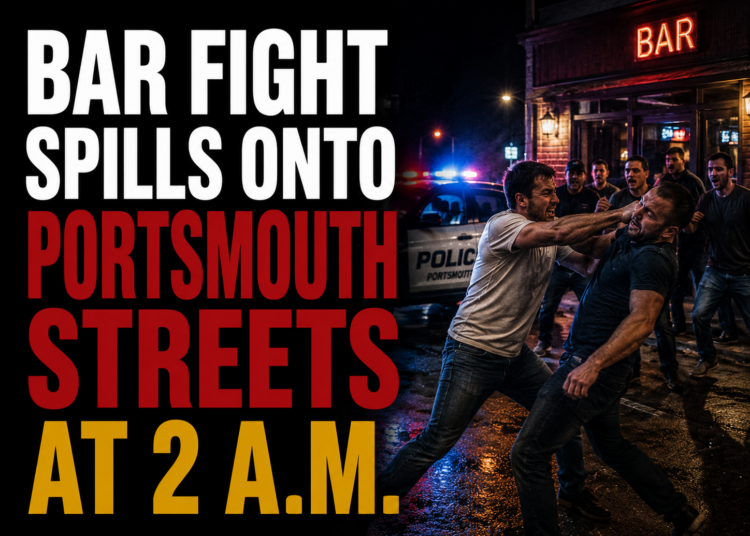 bar fight spills onto Portsmouth Streets