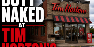 Butt naked at Tim Horton's