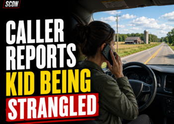 caller reports kid being strangled