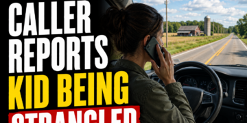 caller reports kid being strangled