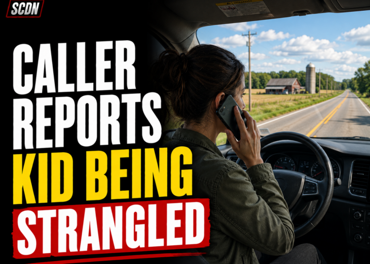 caller reports kid being strangled